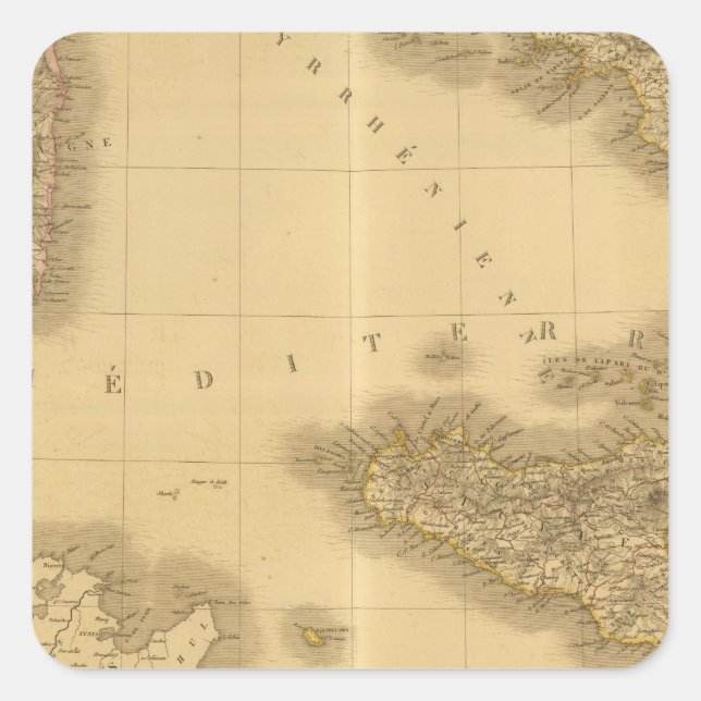 Italy 12 square sticker (Front)