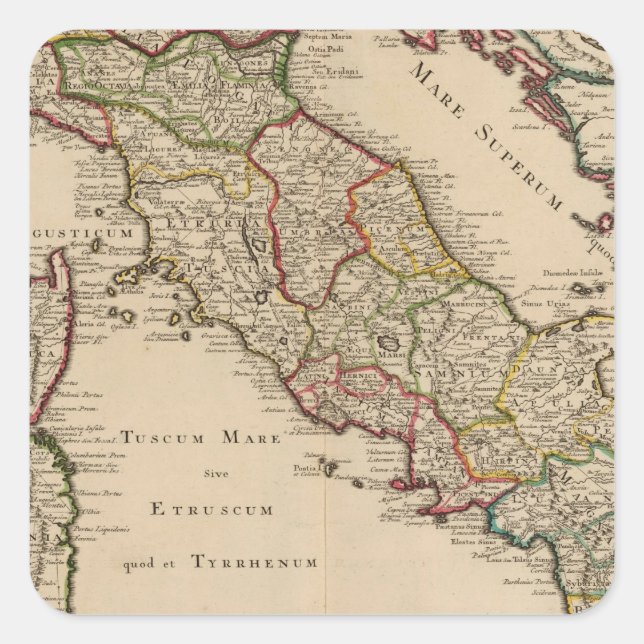 Italy 16 square sticker (Front)