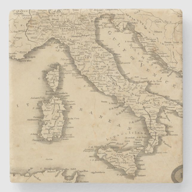 Italy 18 stone coaster (Front)