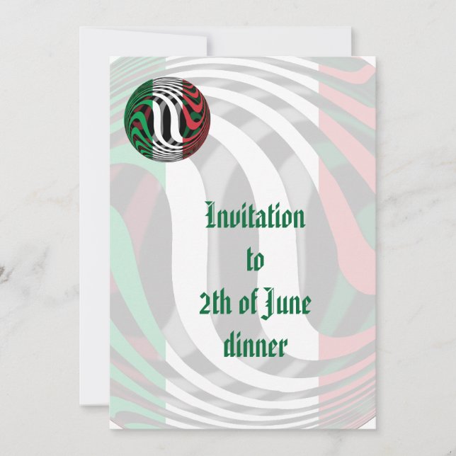 Italy #1 invitation (Front)
