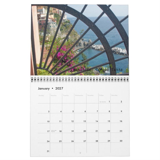 Italy 2010 calendar (Jan 2027)