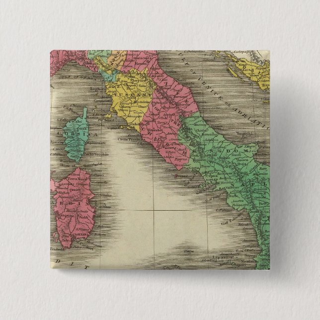 Italy 24 15 cm square badge (Front)