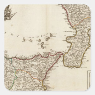 Italy 25 square sticker