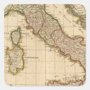 Italy 29 square sticker