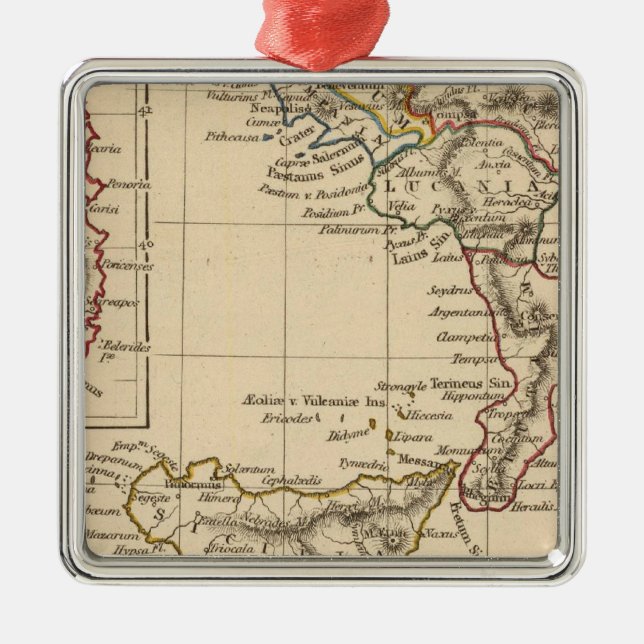 Italy 4 metal tree decoration (Front)