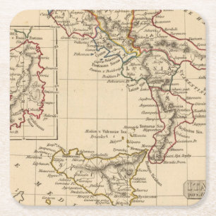 Italy 4 square paper coaster