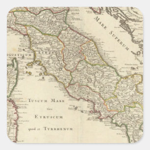 Italy 5 square sticker