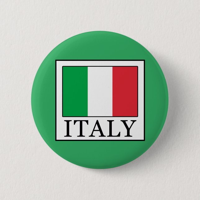 Italy 6 Cm Round Badge (Front)