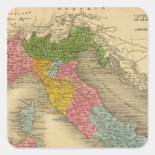 Italy 8 square sticker