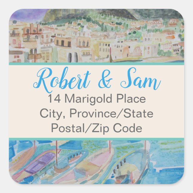 Italy Address Label (20) (Front)