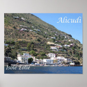 Italy - Aeolian Islands - Alicudi - Poster