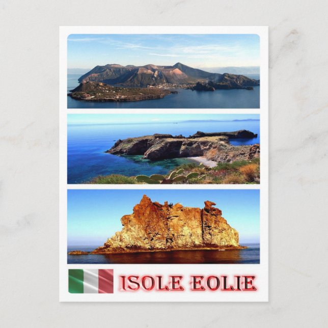 Italy - Aeolian Islands - Mosaic - Postcard (Front)