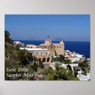 Italy - Aeolian Islands - Salina Island - Poster
