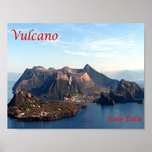Italy - Aeolian Islands - Stromboli Volcano - Poster