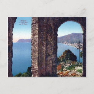 Italy,  Alassio, View of the Mediterranean Postcard