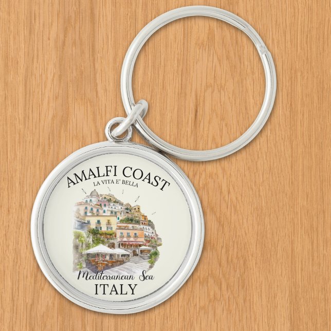 Italy Amalfi Coast Souvenir – La Vita è Bella  Key Ring (Creator Uploaded)
