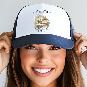 Italy Amalfi Coast Souvenir – La Vita è Bella  Trucker Hat
