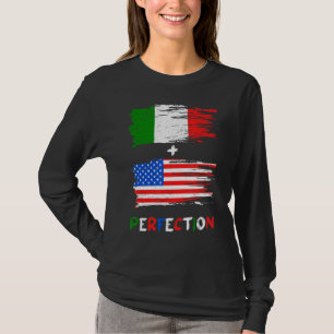 Italy America Italian American Flag Perfection Foo T-Shirt