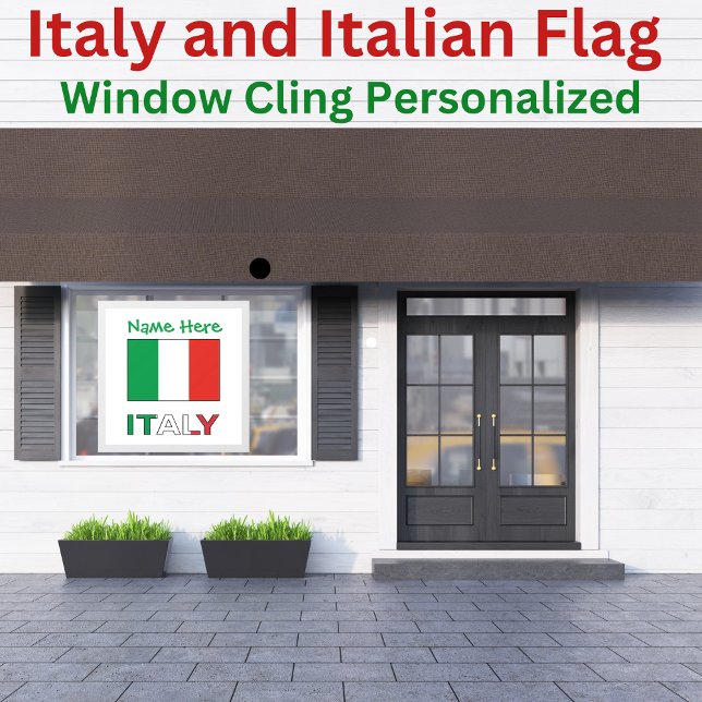 Italy and Italian Flag Green Personalisation  (Creator Uploaded)