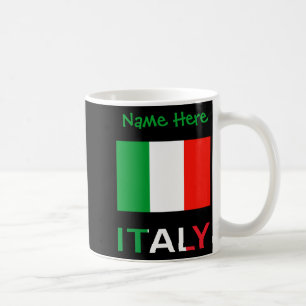 Italy And Italian Flag Green Personalization Mens Coffee Mug