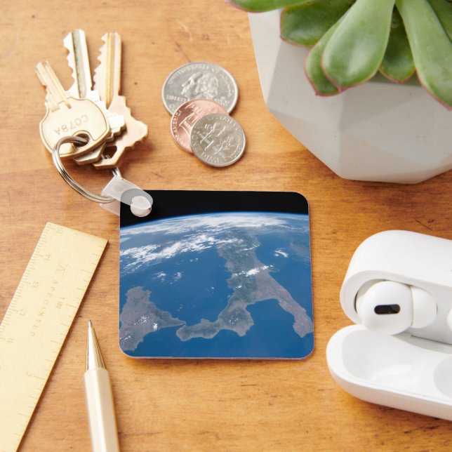 Italy And Its Island Sicily. Key Ring (Desk)