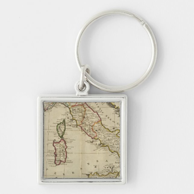 Italy, and Sardinia Key Ring (Front)