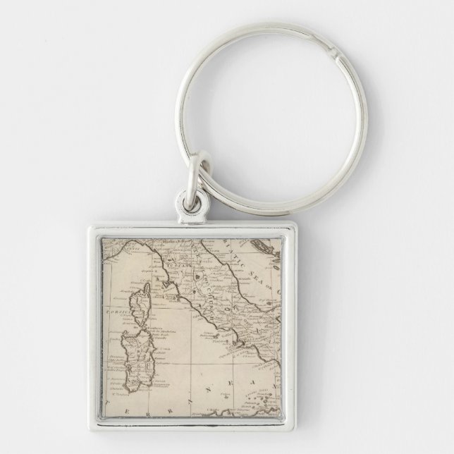 Italy, and Sardinia Key Ring (Front)