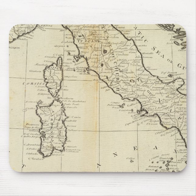 Italy and Sardinia Mouse Pad (Front)