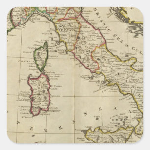 Italy, and Sardinia Square Sticker