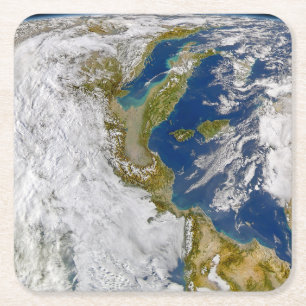 Italy And The Adriatic Sea. Square Paper Coaster