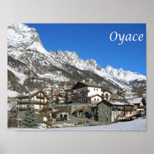 Italy - Aosta Valley - Oyace - Poster