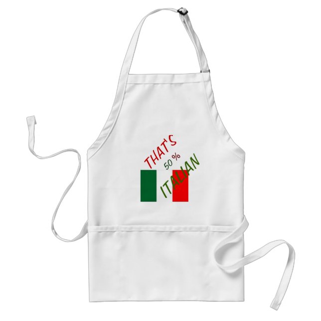 ITALY  APRON  CUSTOMIZE  50% ITALIAN (Front)