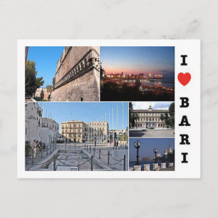 Italy - Apulia  - Bari - I Love - Postcard