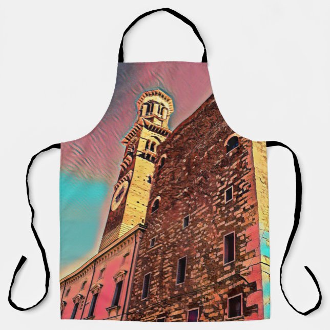 Italy architecture painting apron (Front)