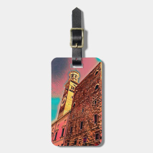 Italy architecture painting luggage tag