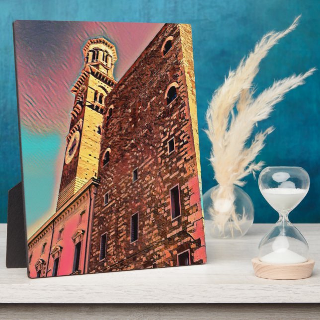 Italy architecture painting plaque (Side)