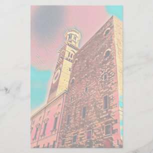 Italy architecture painting stationery