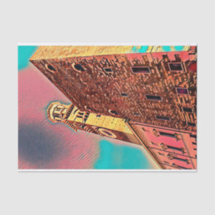 Italy architecture painting tissue paper