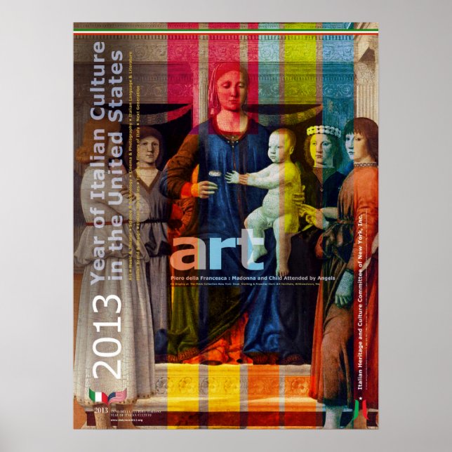 Italy Art Poster Year of Italian Culture in USA (Front)