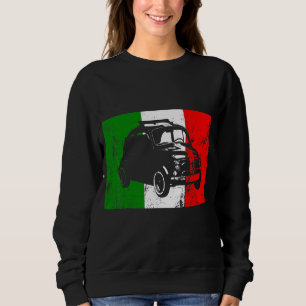 Italy Auto 500 Small Car Kult Italia Car Manufactu Sweatshirt