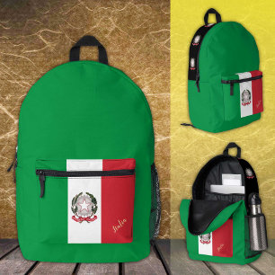 Italy, backpack, Italian Flag, Italia / Custom Printed Backpack
