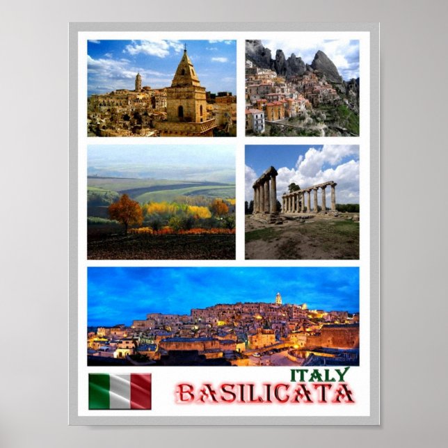Italy - Basilicata - Mosaic - Poster (Front)