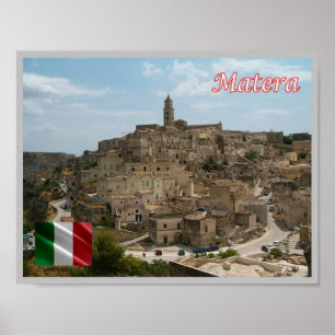 Italy - Basilicata - The Sassi of  Matera - Poster