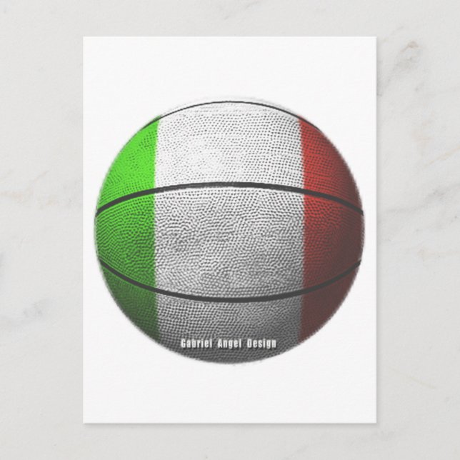 Italy Basketball Postcard (Front)