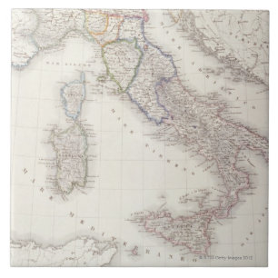 Italy Before Unification Ceramic Tile