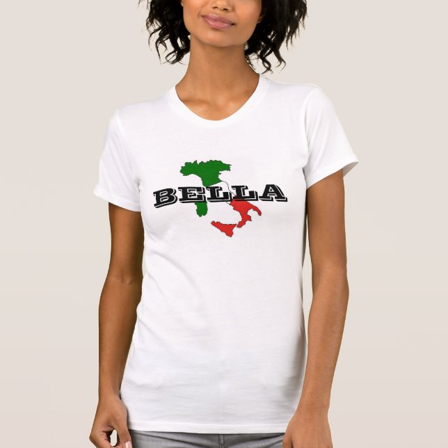Italy Bella Women's T-Shirt, White T-Shirt (Front)