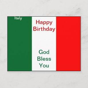 Italy birthday postcard