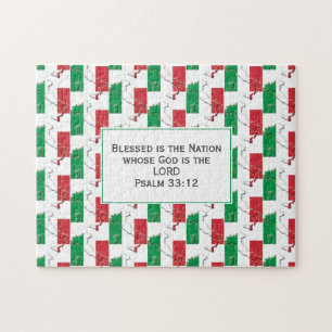 ITALY   Blessed Nation   ITALIAN FLAG Jigsaw Puzzle