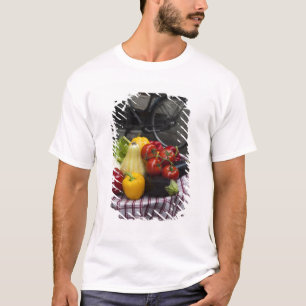 Italy, Brescia Province, Gargnano. Table with T-Shirt