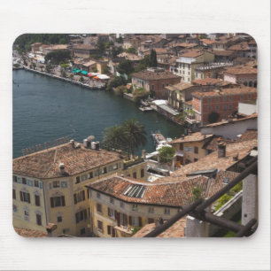 Italy, Brescia Province, Limone sul Garda. Town Mouse Pad